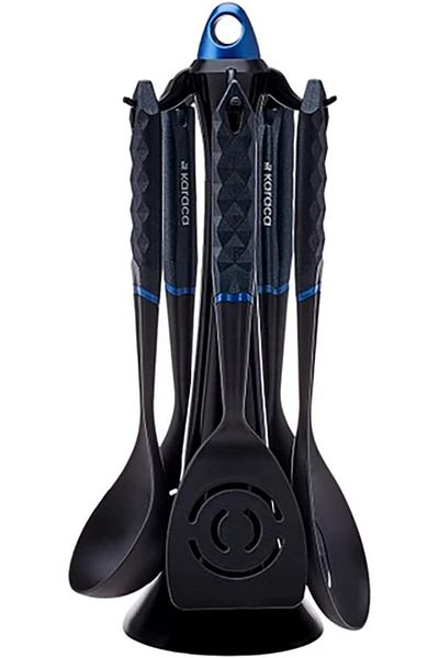 Mena Rise Şirinshop Diamond Blue 6 Piece Serving Set with Stand 1108107