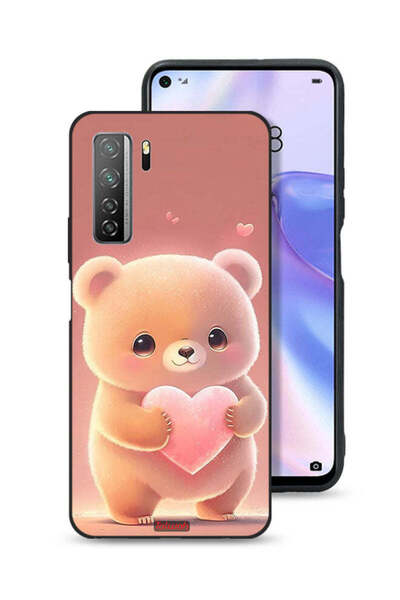 Tolwak غطاء حماية لهاتف هواوي نوفا 7 SE 5G برسومات باندا صغيرة لطيفة تحمل قلبًا