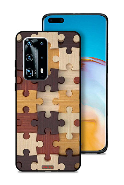 Tolwak غطاء حماية لهاتف هواوي بي 40 برو بلس 5G بنمط خشبي