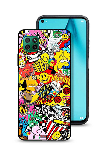 Tolwak غطاء حماية لهاتف هواوي P40 لايت 4G، ملصق أبيض فاتح