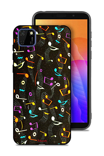 Tolwak غطاء حماية لهاتف هواوي Y5p بنمط قماش موسيقي