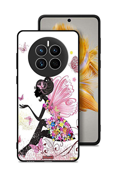 Tolwak غطاء حماية لهاتف هواوي ميت 50 بتصميم فتاة الفراشة