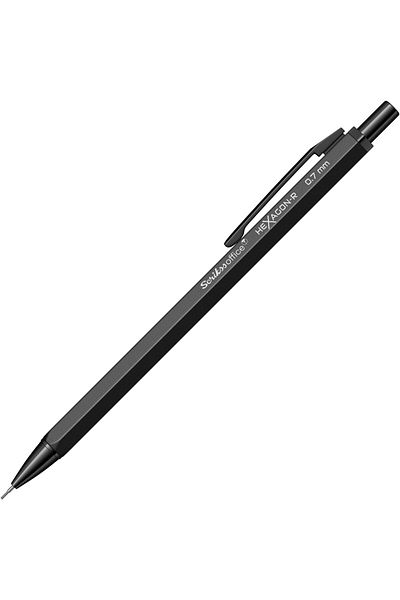 Mena Rise Sirinshop Office Hexagonr Mechanical Pencil Black 0.7 mm 1108107
