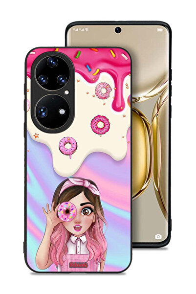 Tolwak غطاء حماية لهاتف هواوي P50 برو يحمل صورة دونات