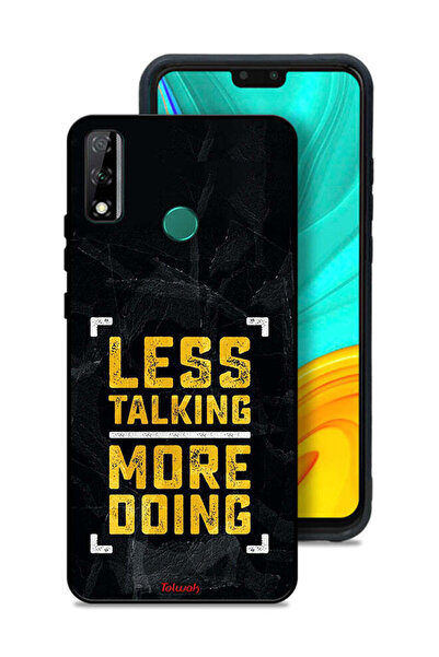 Tolwak Huawei Y8s Protective Case Cover Less Talking More Doing