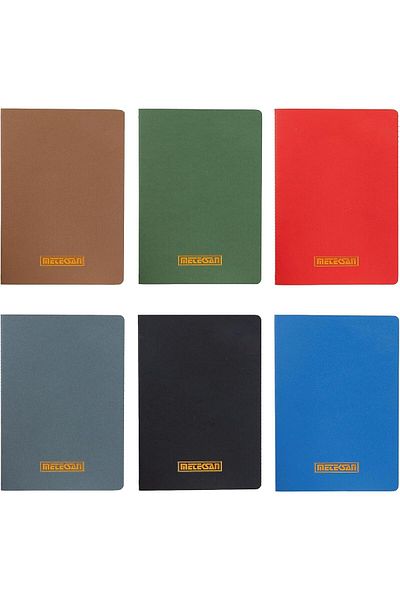 Mena Rise Diyar-Ifırsatshop Notes 17X24 cm Thread Stitched Notebook with Cardboard Cover, 32 Sheets, 6 Pack, K