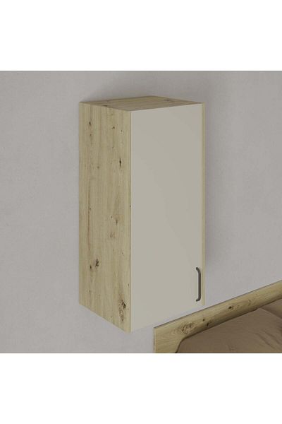 haaus.ro haaus Malmo wall cabinet, 1 door, Artisan Oak/Clay, 50 x 42 x 104 cm