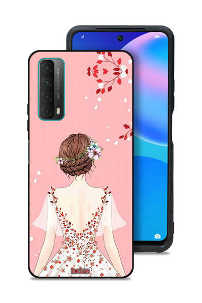 Tolwak Huawei P smart (2021) Protective Case Cover Standing Girl Art