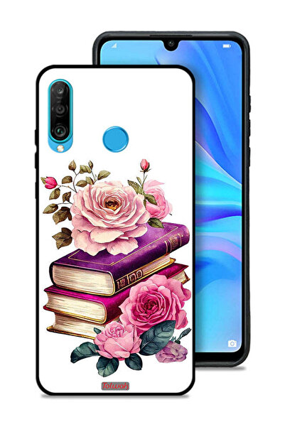 Tolwak غطاء حماية لهاتف هواوي نوفا 4e بنقشة الورود والكتب