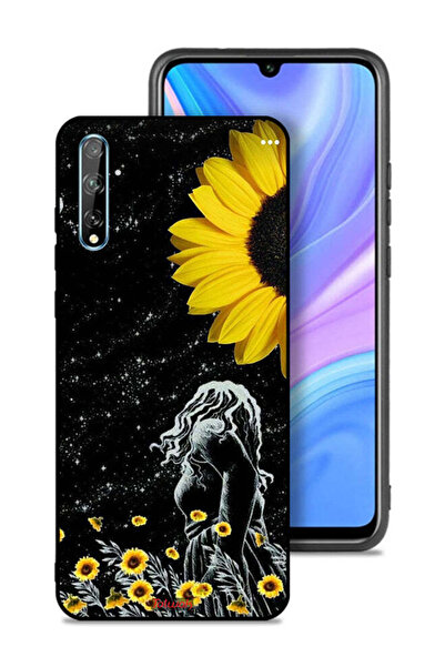 Tolwak غطاء حماية لهاتف هواوي بي سمارت إس بتصميم فتاة تنظر إلى القمر