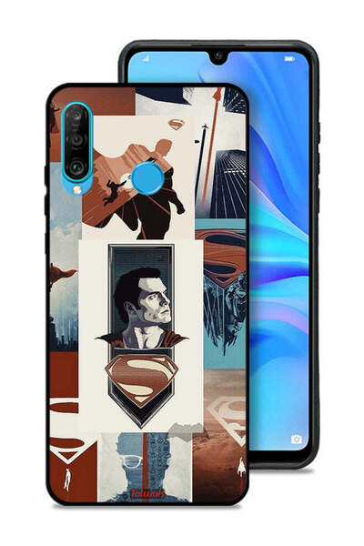 Tolwak غطاء حماية لهاتف هواوي P30 لايت برسومات سوبرمان