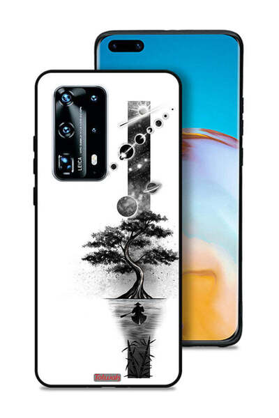 Tolwak Huawei P40 Pro Plus 5G Protective Case Cover Earth Space Art