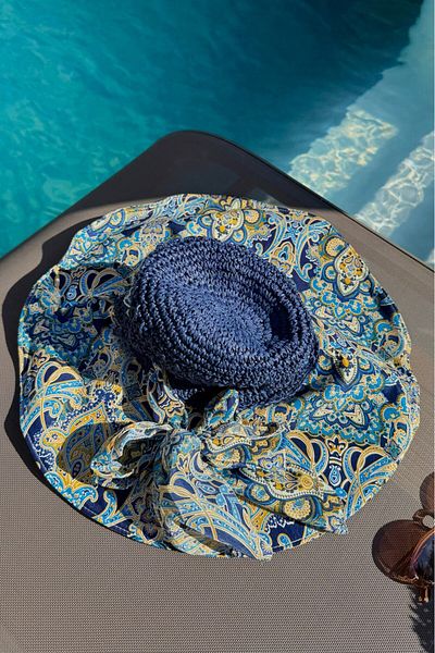 lurex moda Straw Hat