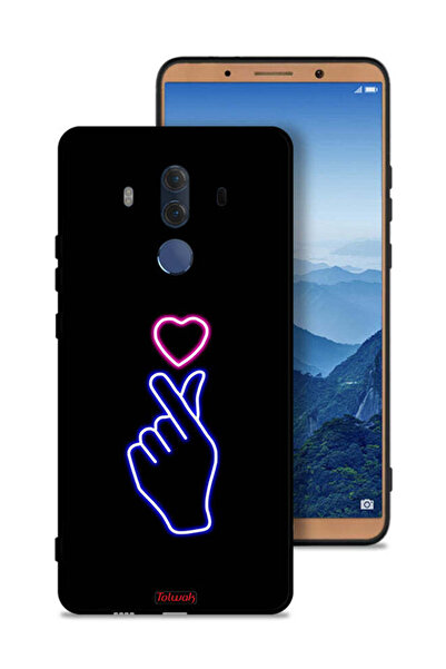 Tolwak غطاء حماية لهاتف هواوي ميت 10 برو بتصميم قلب سريع