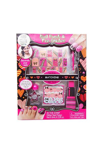 Art Tone Craft and Arts Nail Patch Toe Sticher S22501 Toe Nail Sticker Set 5+