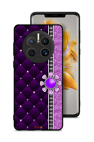 Tolwak غطاء حماية لهاتف هواوي ميت 50 برو بقلوب لامعة