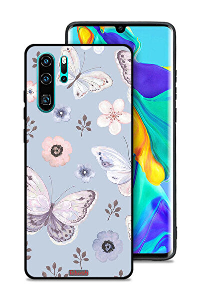 Tolwak غطاء حماية لهاتف هواوي بي 30 برو بنقشة الفراشات والزهور