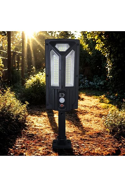 NEXTLY Lampa solara de exterior NEXTLY SL-102SMD, 103 LED-uri, lumina alb rece, ajustabila, neagra
