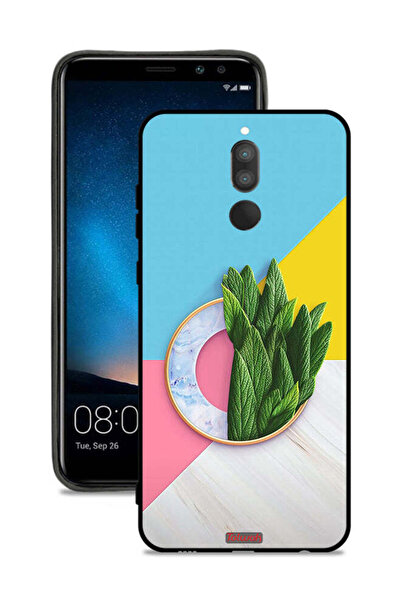 Tolwak غطاء حماية لهاتف هواوي ميت 10 لايت بنقشة أوراق تجريدية