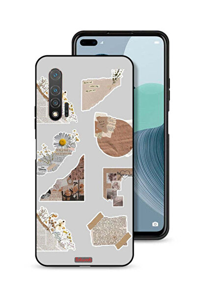 Tolwak غطاء حماية لهاتف هواوي نوفا 6 مصنوع من قطع من الملصقات الورقية