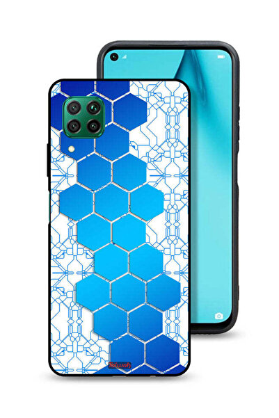 Tolwak غطاء حماية لهاتف هواوي نوفا 7i بنمط شبكة أيقونات سداسية الشكل