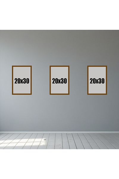 Tooall 20X30 Brown Blank Frame Set – 1-Piece, 2-Piece, 3-Piece, 6-Piece, 9-Piece Wall Decor Frame