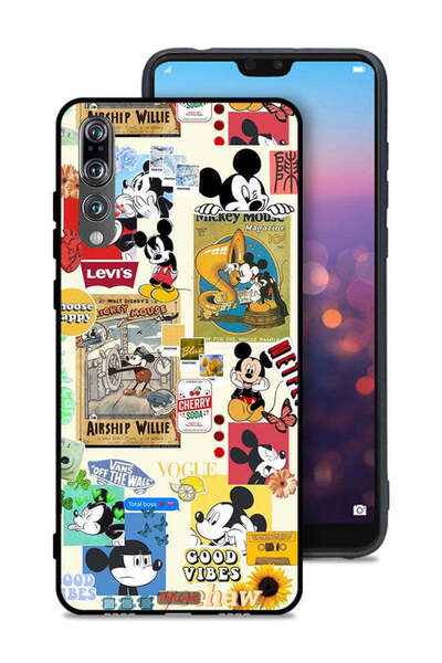 Tolwak Huawei P20 Pro Protective Case Cover Chose Happy And Stickers