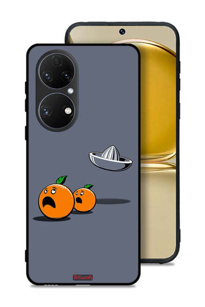 Tolwak غطاء حماية لهاتف هواوي بي 50 بتصميم فني رقمي بسيط وفكاهي