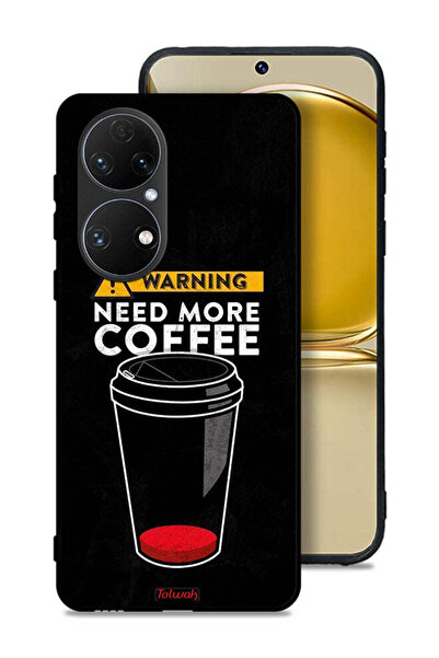 Tolwak غطاء حماية لهاتف Huawei P50 - هل تحتاج إلى المزيد من القهوة؟