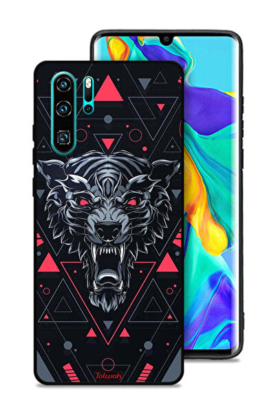 Tolwak غطاء حماية لهاتف هواوي P30 Pro بتصميم الذئب المتمايل