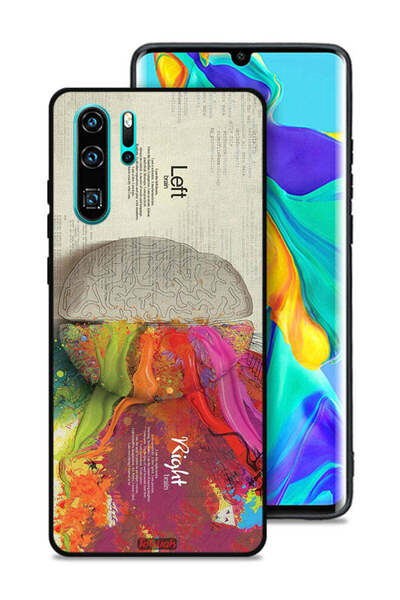 Tolwak غطاء حماية لهاتف Huawei P30 Pro بتصميم تجريدي لعلم الدماغ