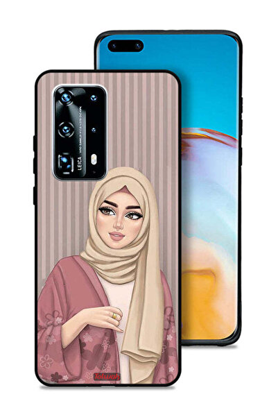 Tolwak غطاء حماية لهاتف هواوي بي 40 برو بلس 5G برسومات فتاة محجبة