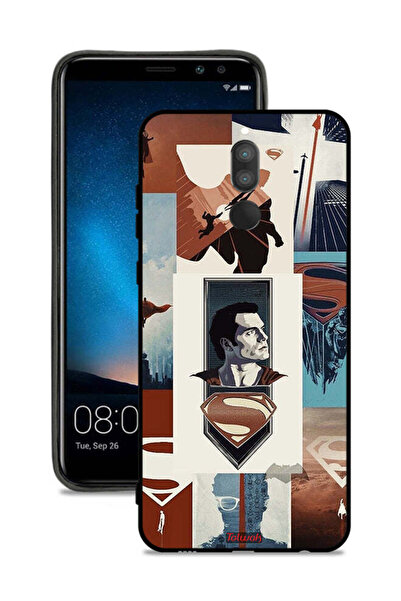 Tolwak غطاء حماية لهاتف هواوي ميت 10 لايت برسومات سوبرمان