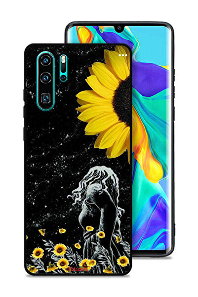 Tolwak غطاء حماية لهاتف هواوي P30 Pro بتصميم فتاة تنظر إلى القمر