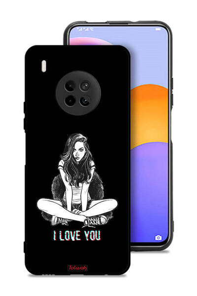 Tolwak غطاء حماية لهاتف هواوي Y9a - فن "أحبك"