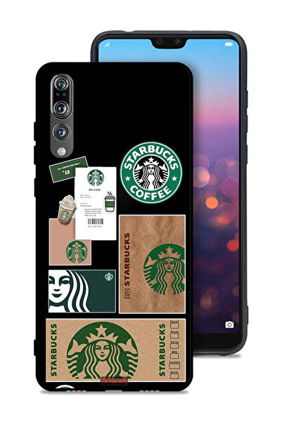 Tolwak غطاء حماية لهاتف هواوي P20 Pro - ملصق ستاربكس