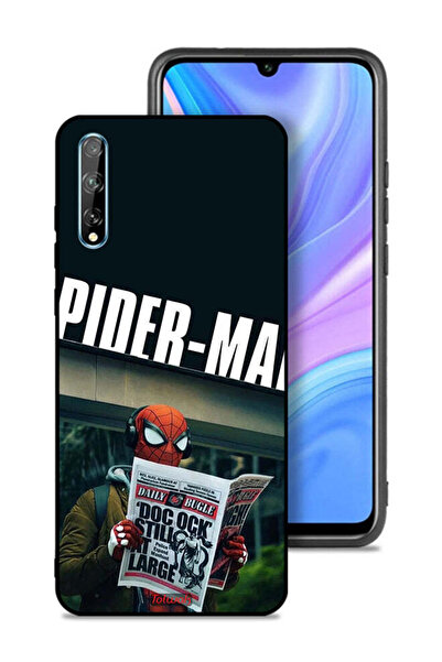 Tolwak غطاء حماية لهاتف هواوي بي سمارت إس بتصميم سبايدرمان يقرأ جريدة