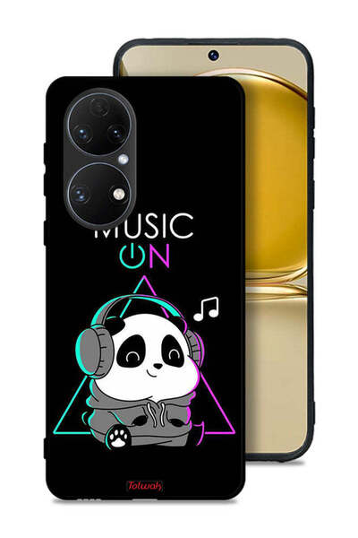 Tolwak غطاء حماية لهاتف هواوي P50 بطبعة موسيقى الباندا