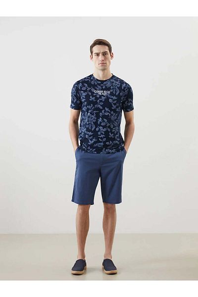 LC Waikiki Lcwaikiki Classic Indigo Standard Fit Gabardine Men's Shorts