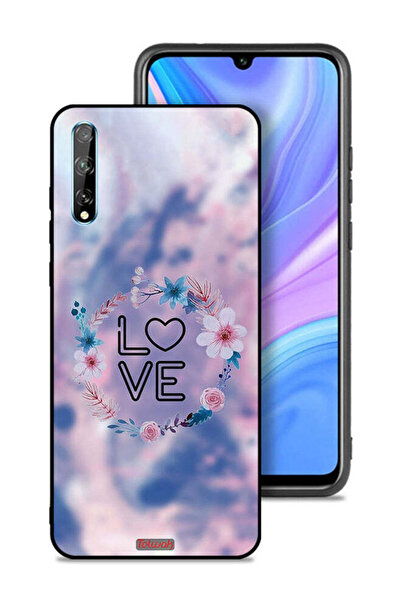 Tolwak غطاء حماية لهاتف هواوي Y8p بتصميم خاتم زهور الحب