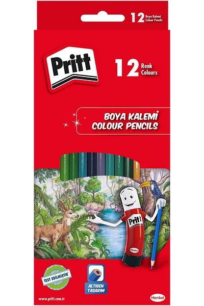 Mena Rise Şirinshop 12'Li Long Dry Crayons, 12 Colors 1108107