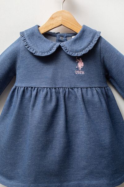 U.S. Polo Assn. U.S. Polo Assn Baby Girl Blue Dress