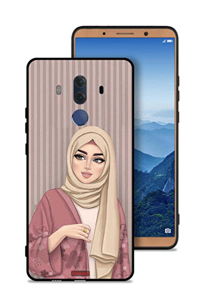 Tolwak غطاء حماية لهاتف هواوي ميت 10 برو برسومات فتاة محجبة