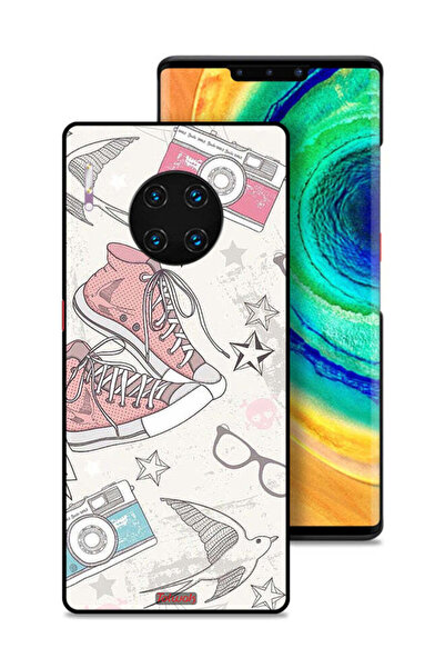 Tolwak غطاء حماية لهاتف هواوي ميت 30 إي برو 5G، حذاء قماشي وفن كاميرا