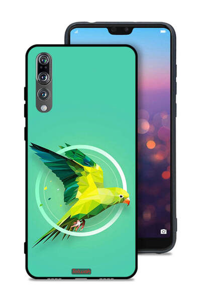 Tolwak غطاء حماية لهاتف هواوي P20 Pro بتصميم ببغاء تجريدي