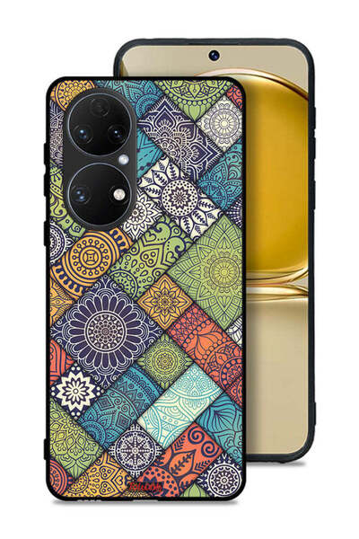 Tolwak غطاء حماية لهاتف هواوي P50E بنمط ماندالا