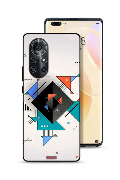 Tolwak غطاء حماية لهاتف هواوي نوفا 8 برو بأشكال مربعة ومثلثة ونمط تجريدي