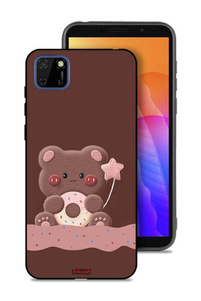 Tolwak غطاء حماية هواوي Y5p بتصميم الدب الدونات