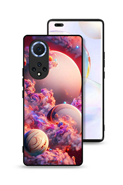 Tolwak غطاء حماية لهاتف Honor 50 Pro بتصميم غيوم وفن تجريدي
