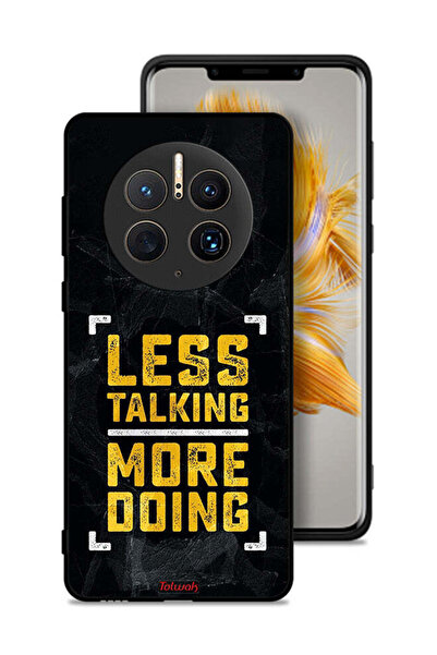Tolwak Huawei Mate 50 Pro Protective Case Cover Less Talking More Doing